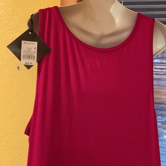 AVA & VIV dark pink long dress size 3X 24 waist/26 waist - Picture 4 of 7